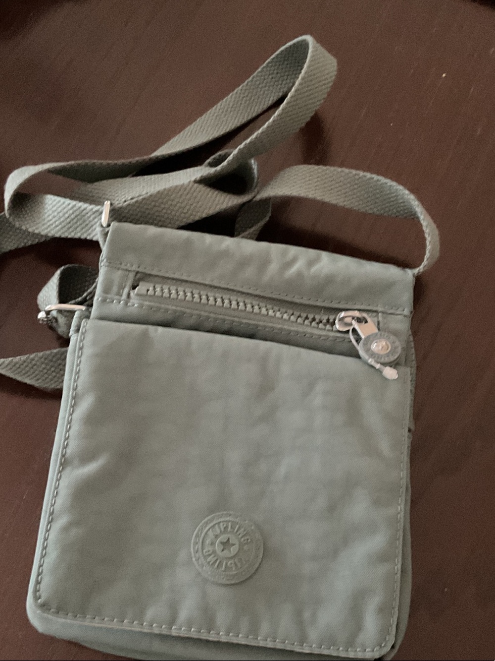 Kipling Compact Crossbody Bag in Sage Green